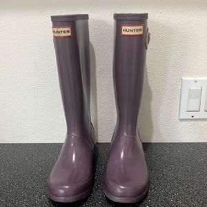 Hunter Rain Boots purple size 4/5 US 3UK